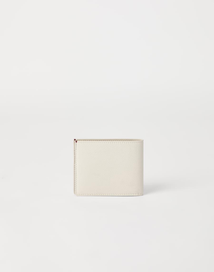 Calfskin wallet Ivory Man - Brunello Cucinelli