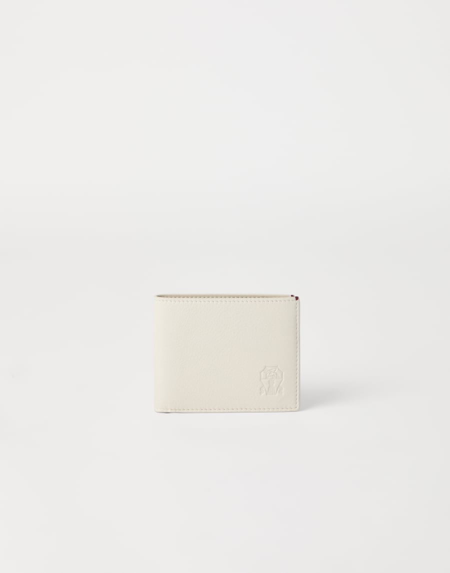 Calfskin wallet Ivory Man - Brunello Cucinelli