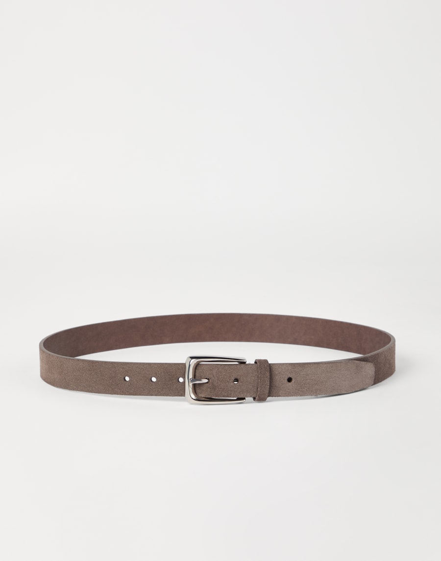 Leather belt Taupe Man - Brunello Cucinelli
