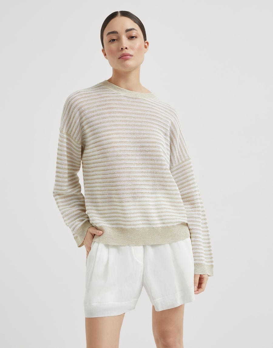 Maglia Sparkling Oro Donna - Brunello Cucinelli