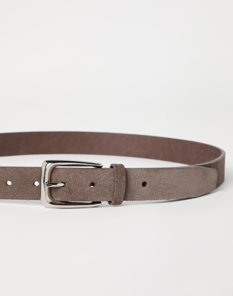 Leather belt Taupe Man - Brunello Cucinelli