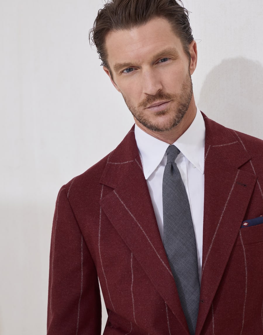 Wool necktie Lead Man - Brunello Cucinelli