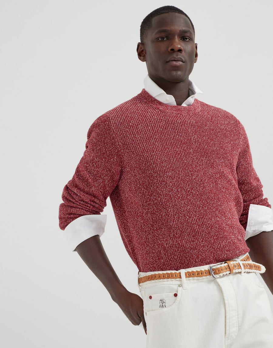 Chiné sweater Cherry Man - Brunello Cucinelli