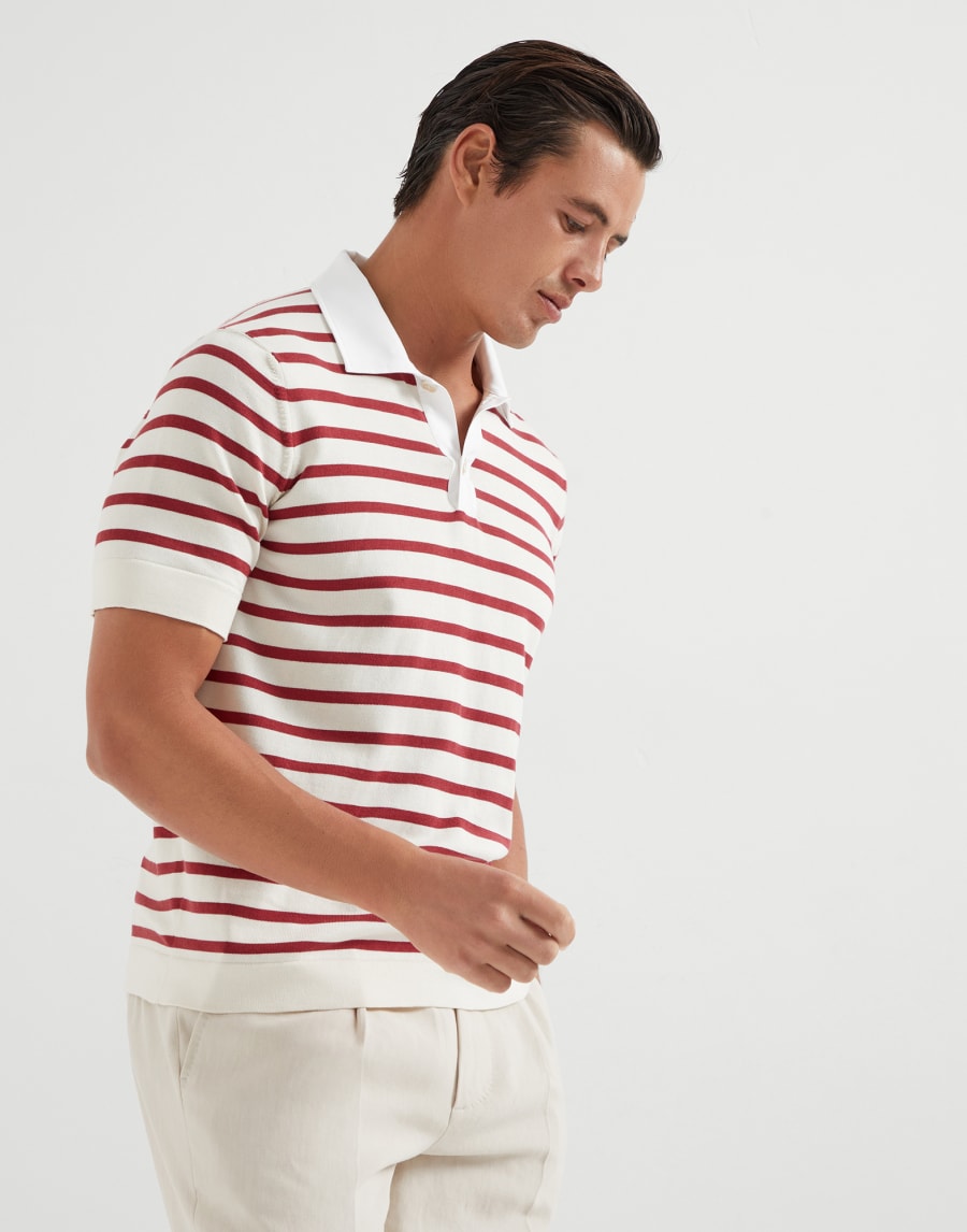 Knit polo shirt Cherry Man - Brunello Cucinelli