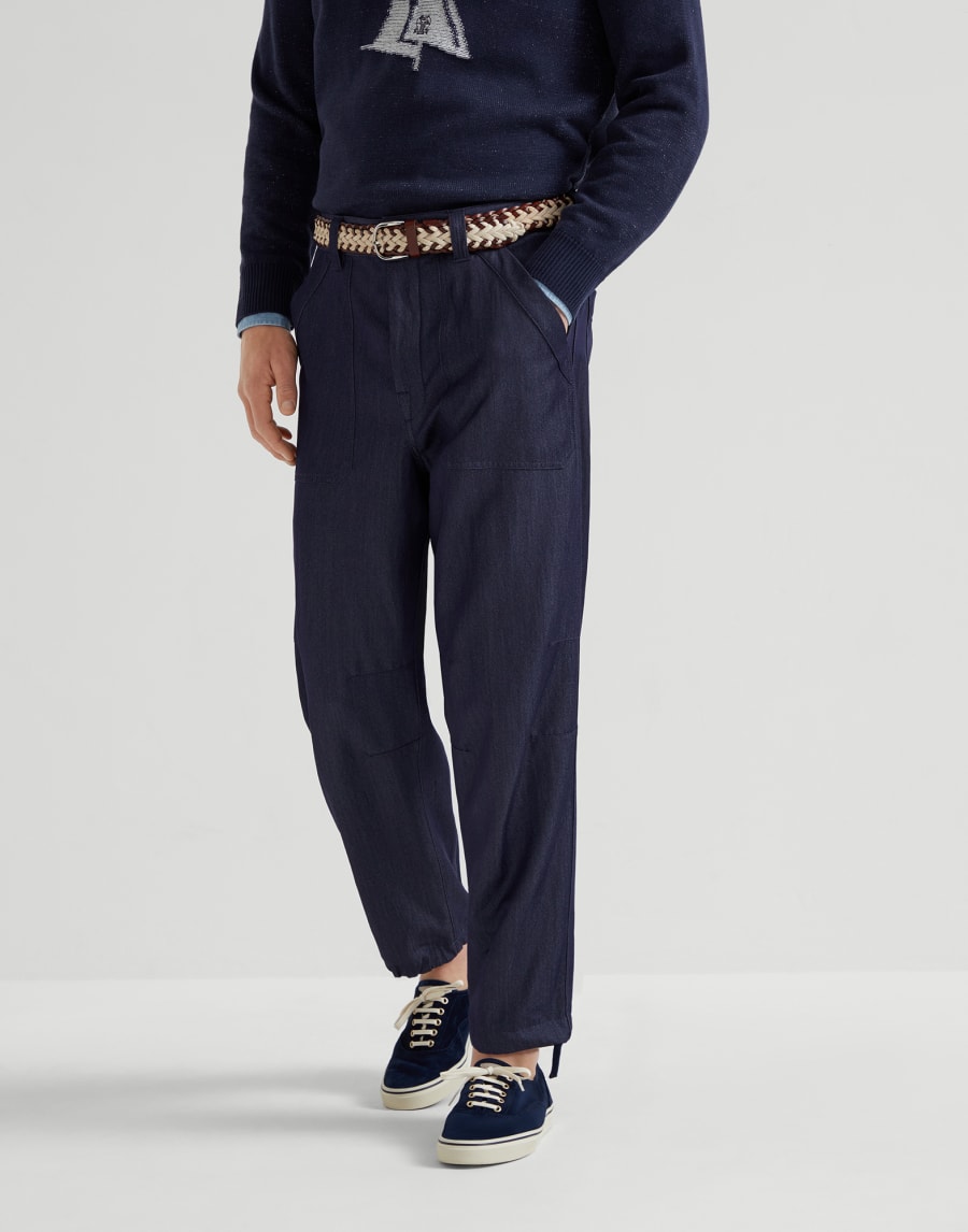 Pantalone in twill Denim Uomo - Brunello Cucinelli