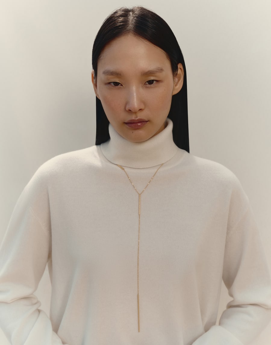 Gold with Diamond necklace Gold Woman - Brunello Cucinelli