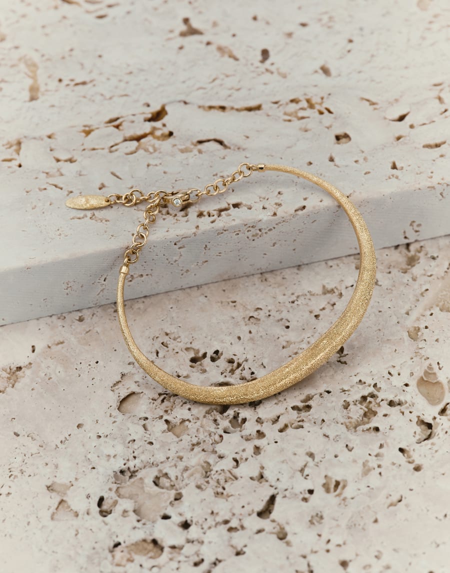 18K Gold bracelet with Diamond Gold Woman - Brunello Cucinelli