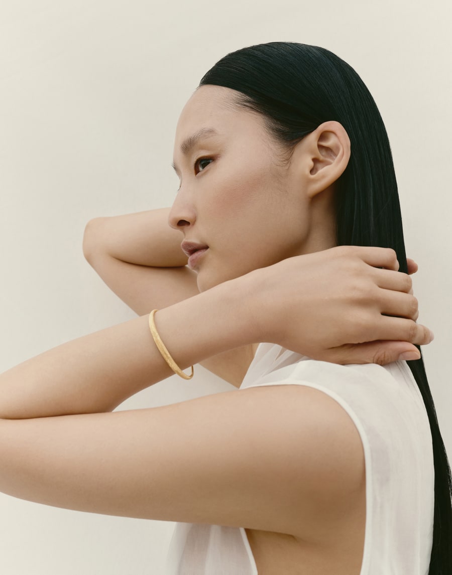 18K Gold bracelet with Diamond Gold Woman - Brunello Cucinelli