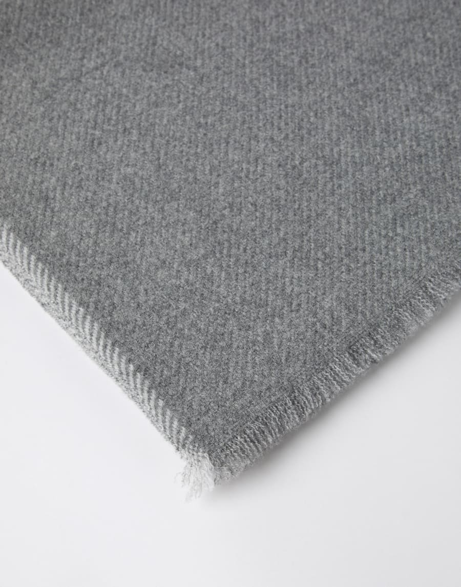 Cashmere scarf Medium Grey Man - Brunello Cucinelli