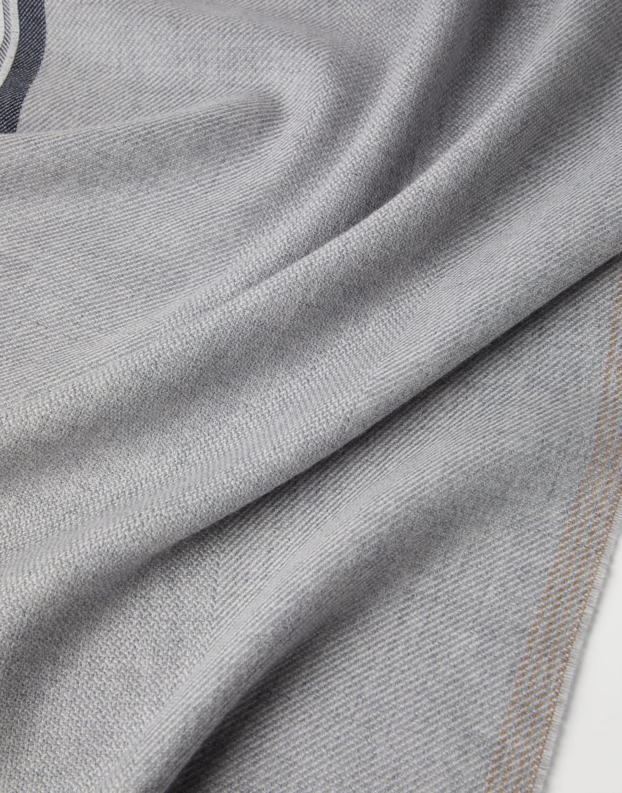 Écharpe Gris Perle Homme - Brunello Cucinelli