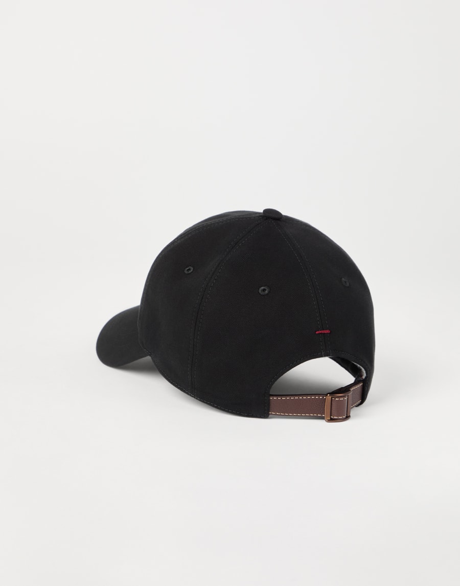 Baseball cap with embroidery Black Man - Brunello Cucinelli