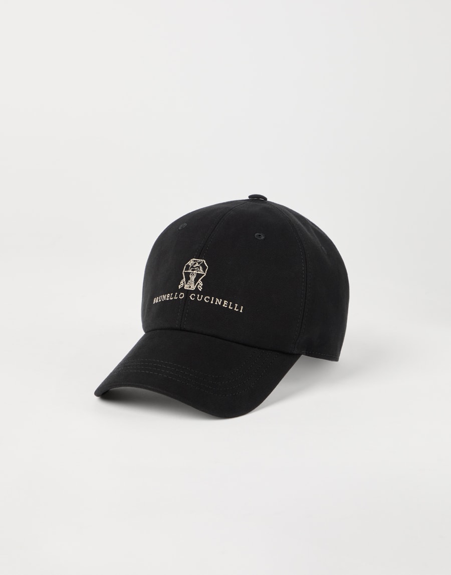 Baseball cap with embroidery Black Man - Brunello Cucinelli