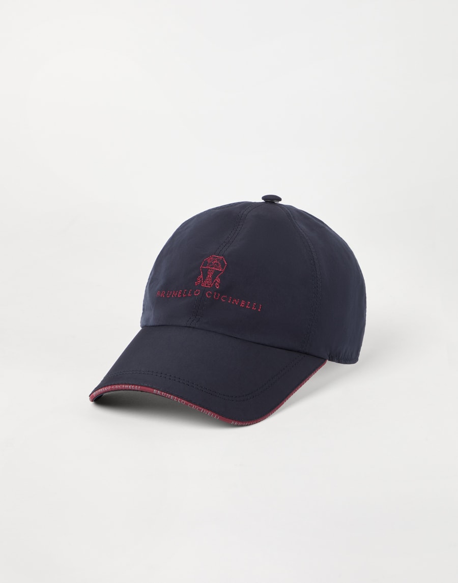 Water-resistant baseball cap Blue Man - Brunello Cucinelli