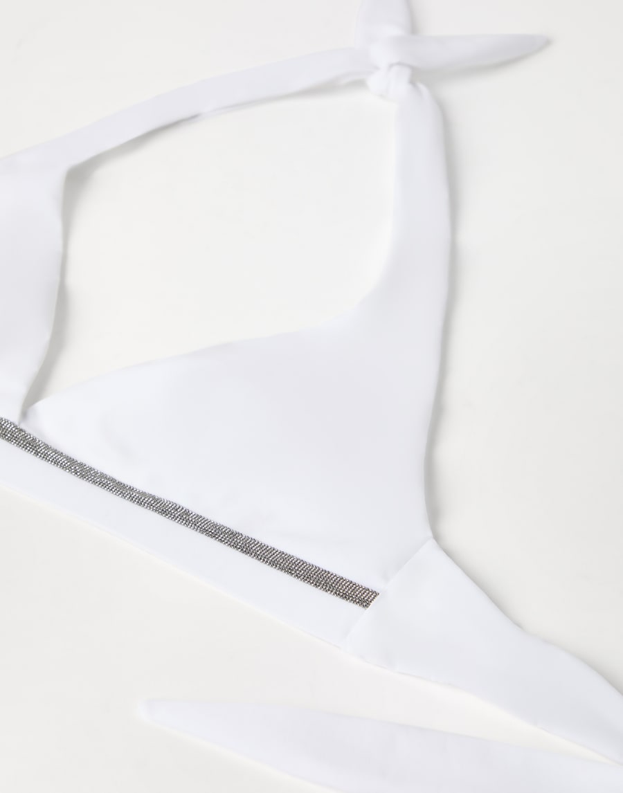 Топ от бикини с цепочкой Мониль Белый Женщина - Brunello Cucinelli