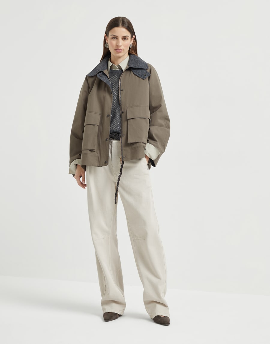 Blouson mit Monili Braun Damen - Brunello Cucinelli