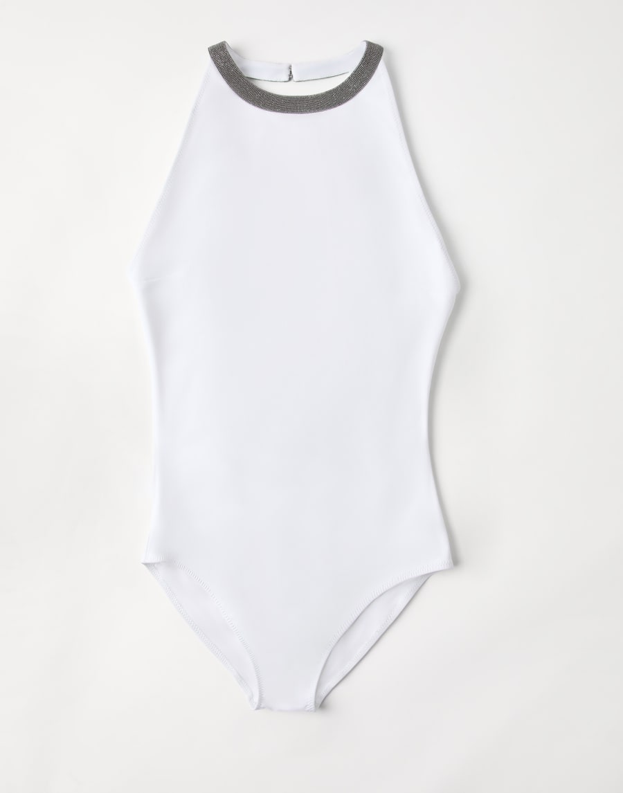 Bañador con Monile Blanco Mujer - Brunello Cucinelli