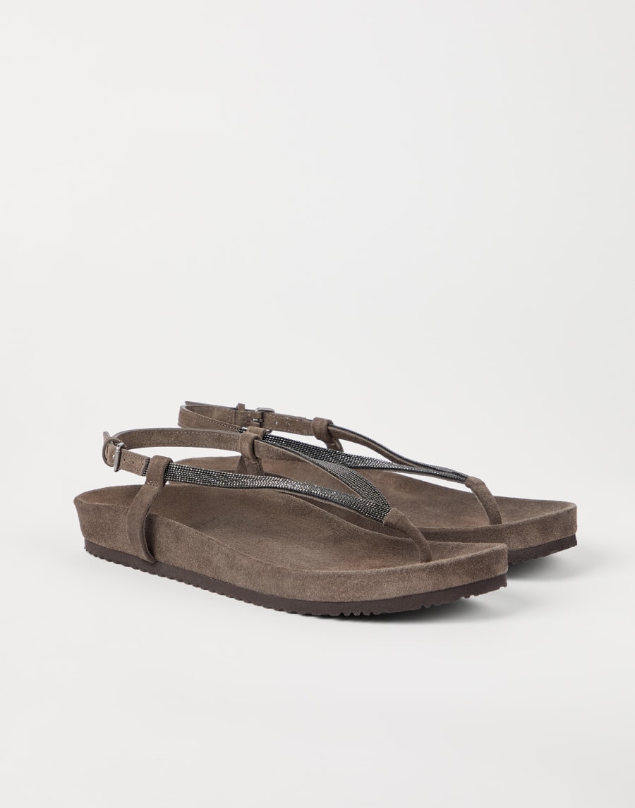 Sandali con monile Marrone Donna - Brunello Cucinelli
