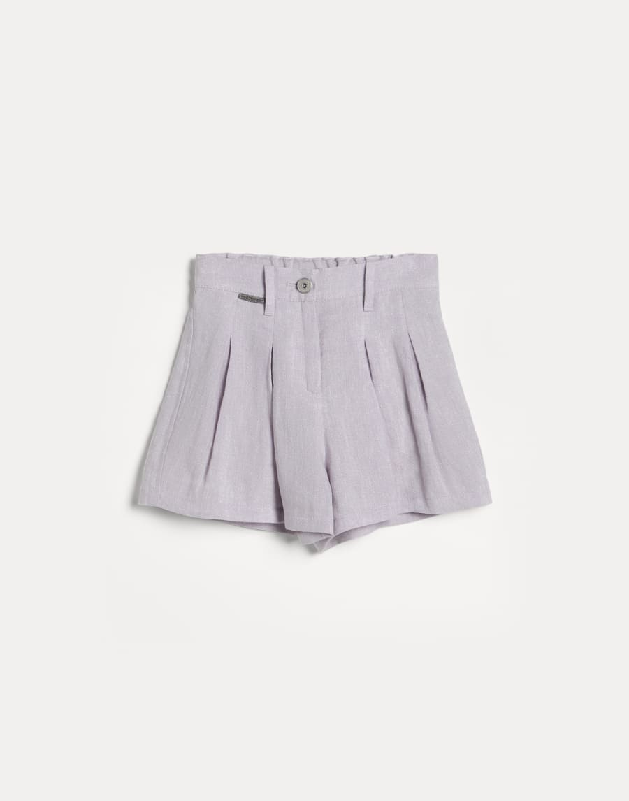 闪烁帆布短裤 丁香紫 女童 - Brunello Cucinelli
