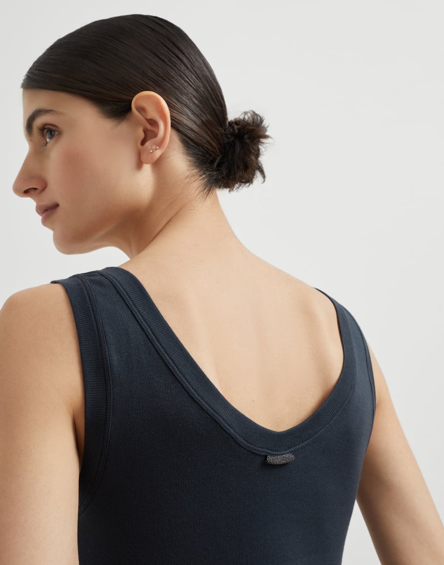 Haut en jersey côtelé Nuit Femme - Brunello Cucinelli