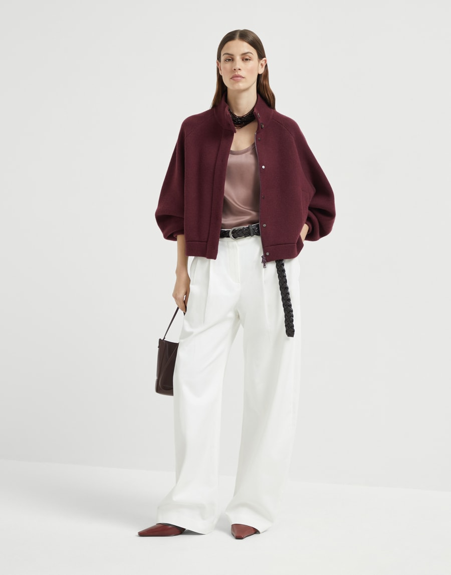 Satin top Chocolate Woman - Brunello Cucinelli