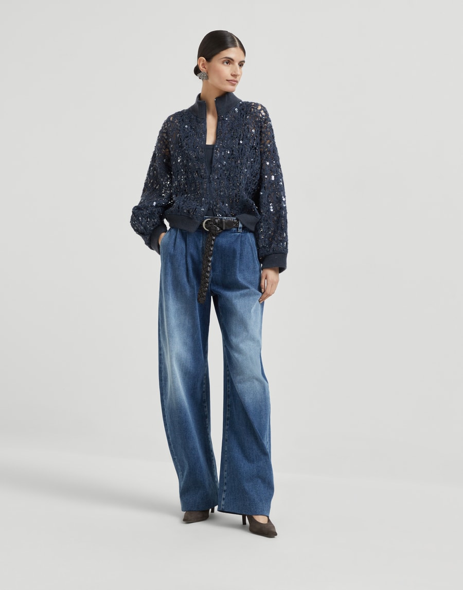 Haut en jersey côtelé Nuit Femme - Brunello Cucinelli