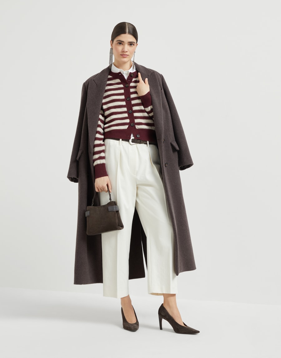 Cashmere cardigan Amaranth Woman - Brunello Cucinelli