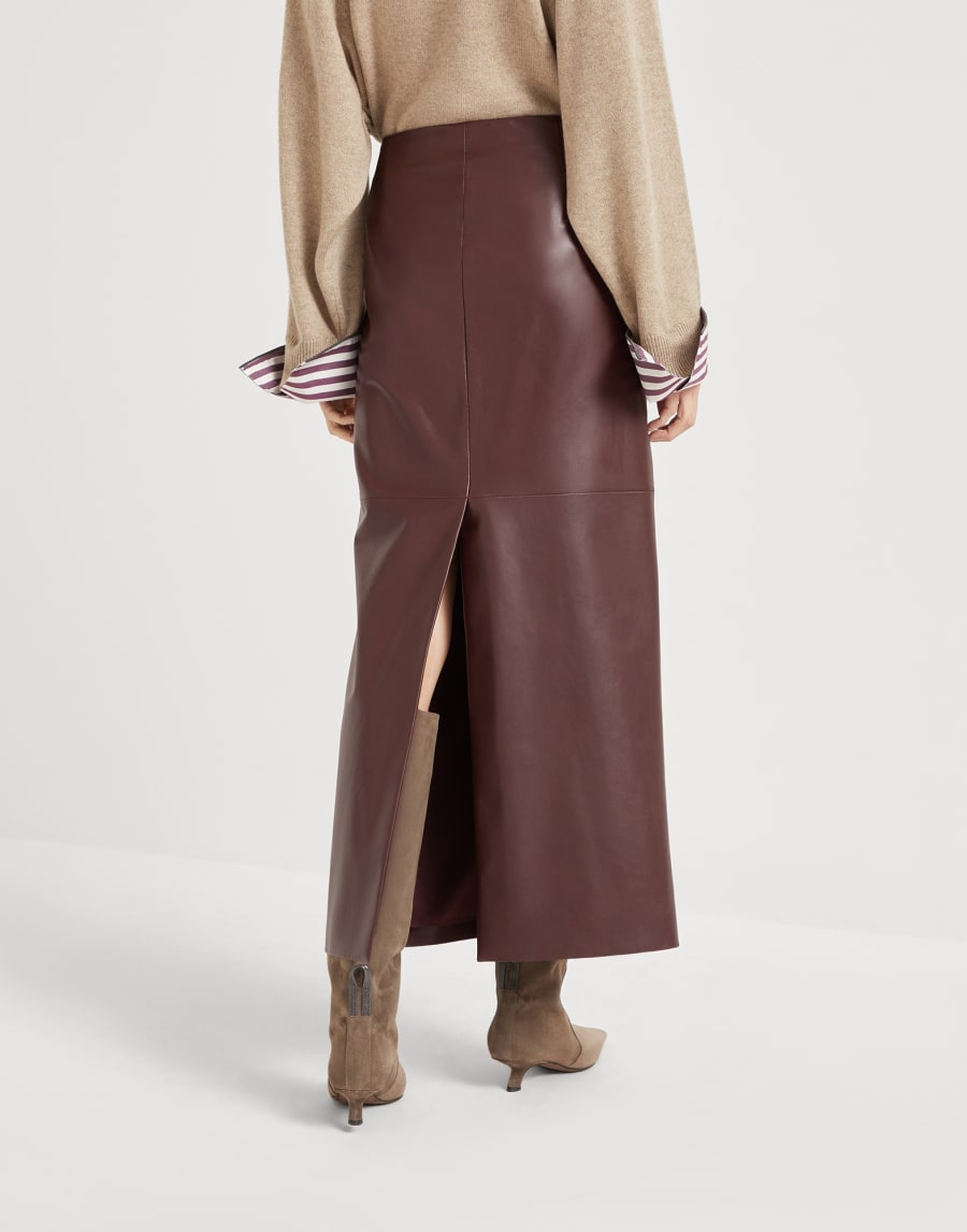 Long column skirt Burgundy Woman - Brunello Cucinelli