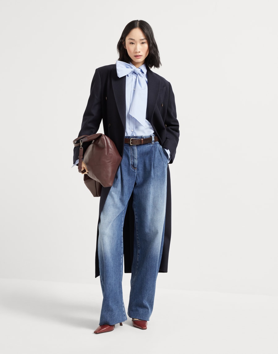 Lightweight wool fabric overcoat Night Woman - Brunello Cucinelli