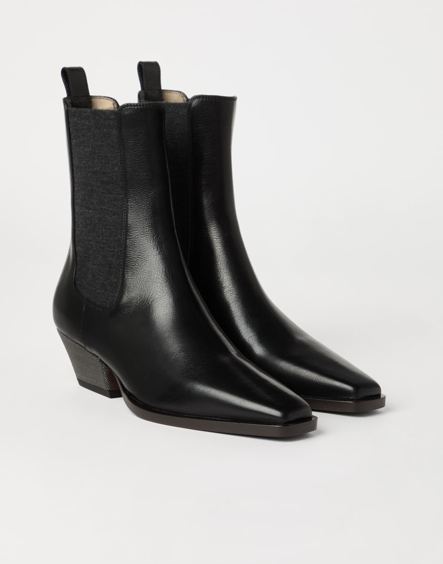 Chelsea boots with monili Black Woman - Brunello Cucinelli