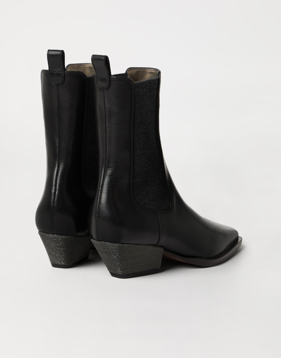 Chelsea boots with monili Black Woman - Brunello Cucinelli