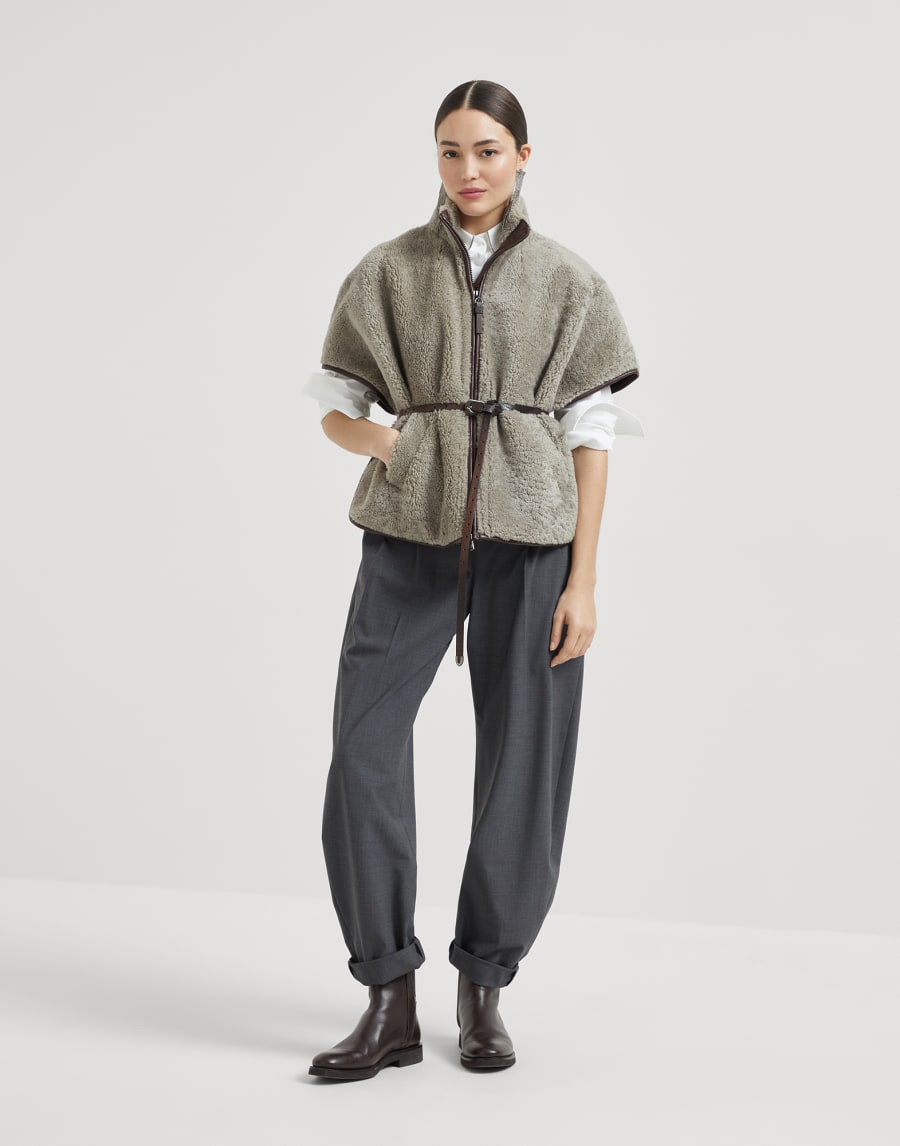 Slouchy trousers Anthracite Woman - Brunello Cucinelli