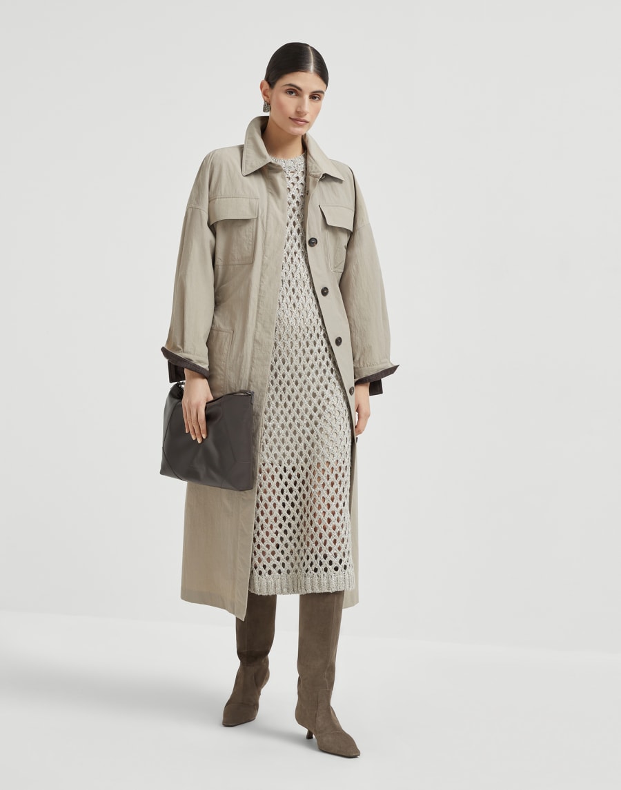 Vestido Dazzling Net Beige Claro Mujer - Brunello Cucinelli