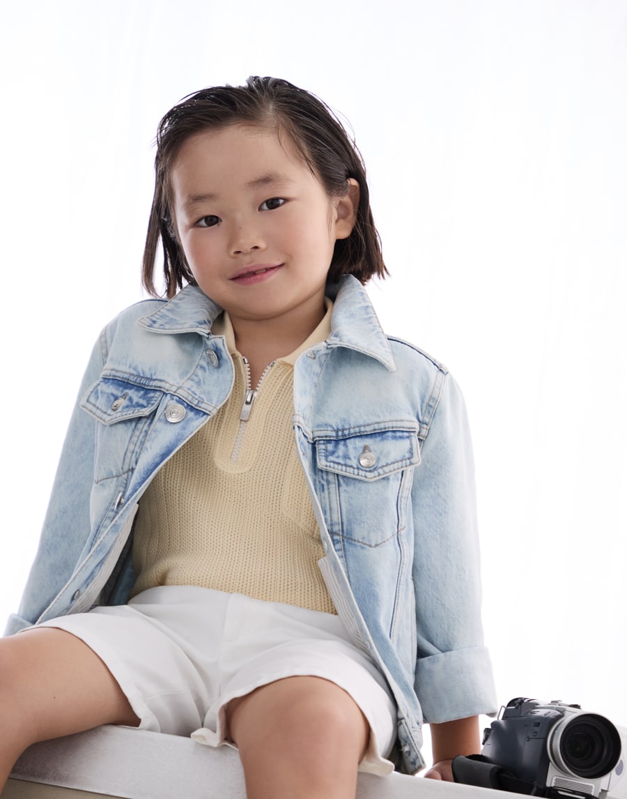 Поло на молнии Имбирный Мальчики - Brunello Cucinelli