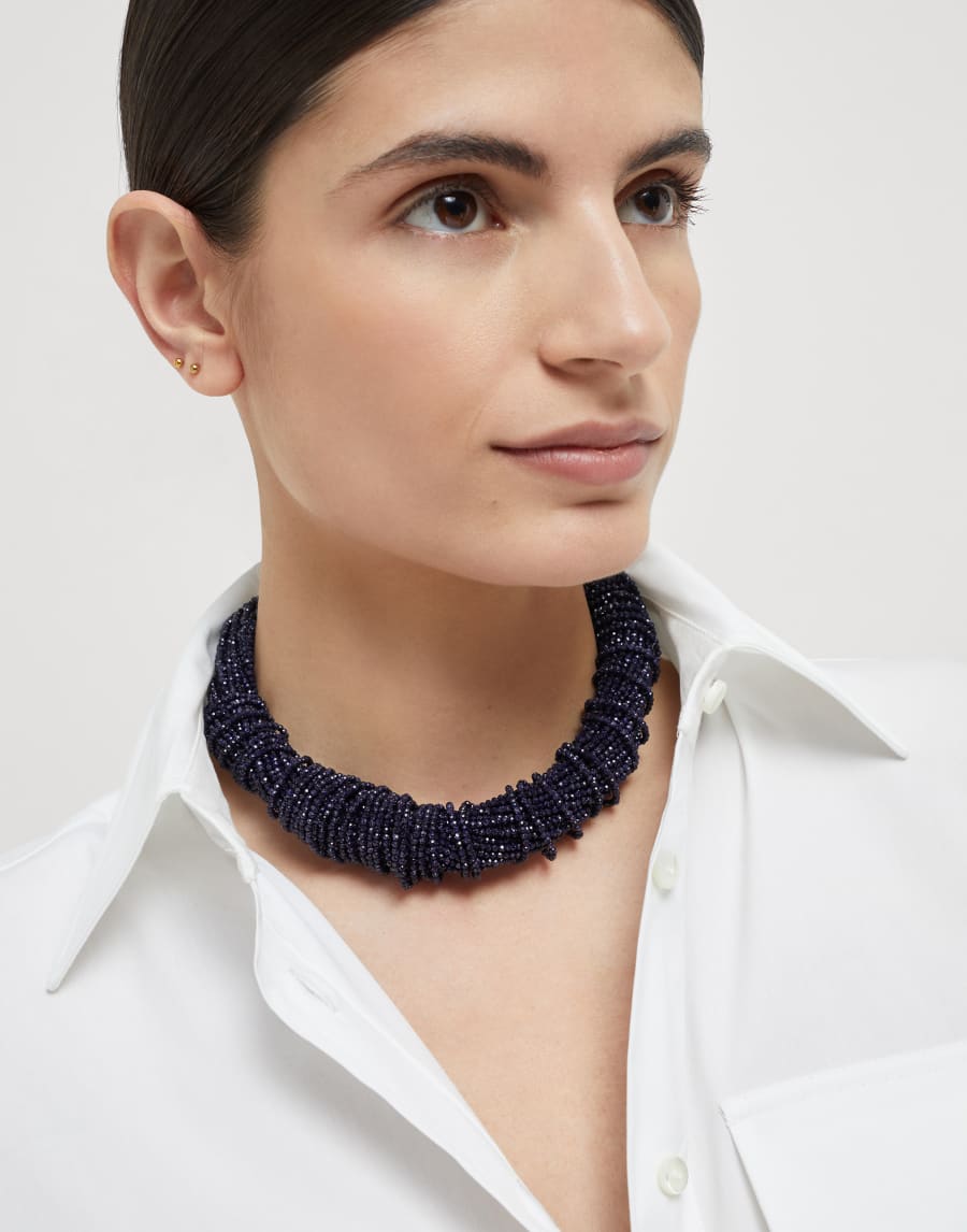 Sandstone and silver choker Night Woman - Brunello Cucinelli