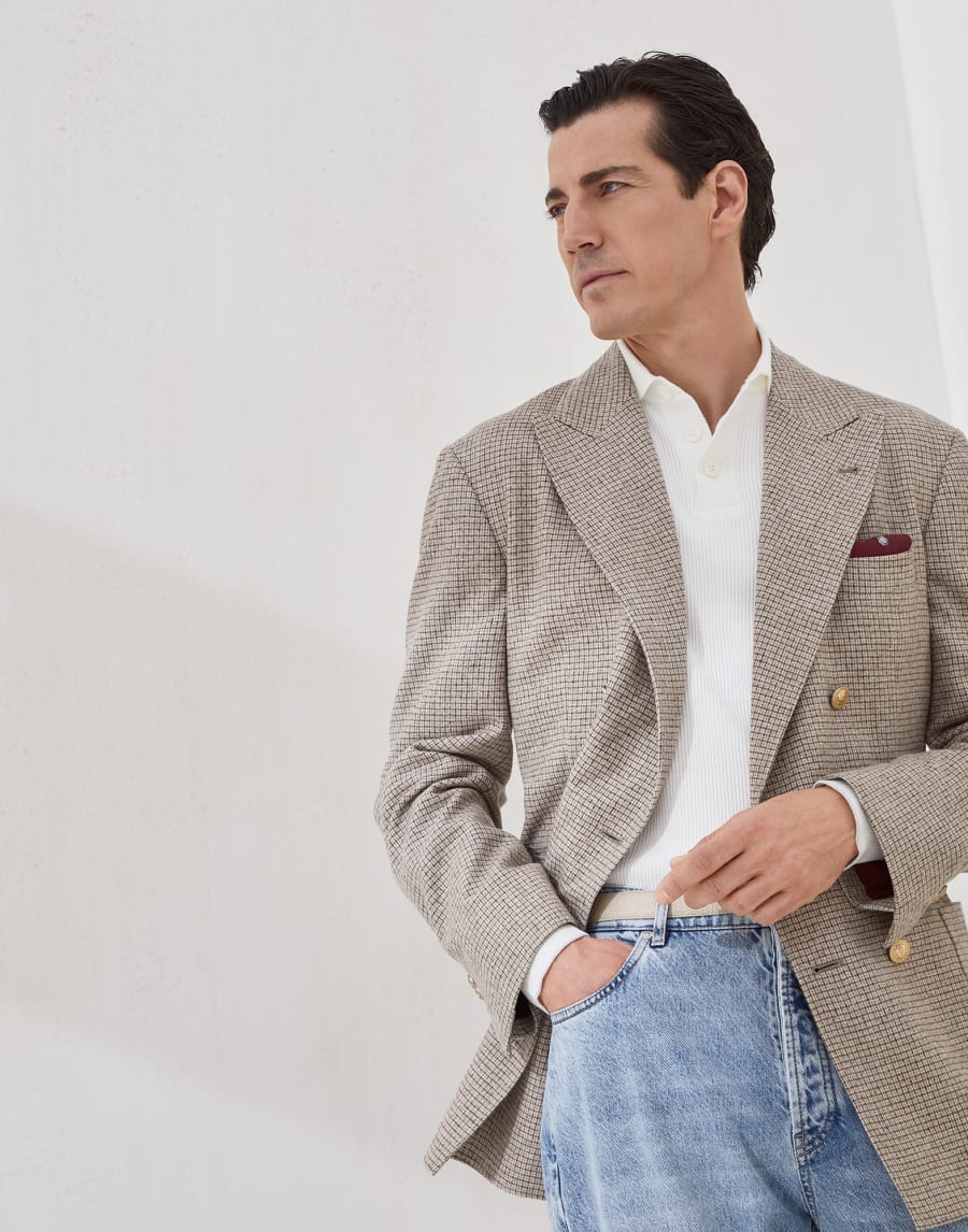 Maglia stile polo Panama Uomo - Brunello Cucinelli