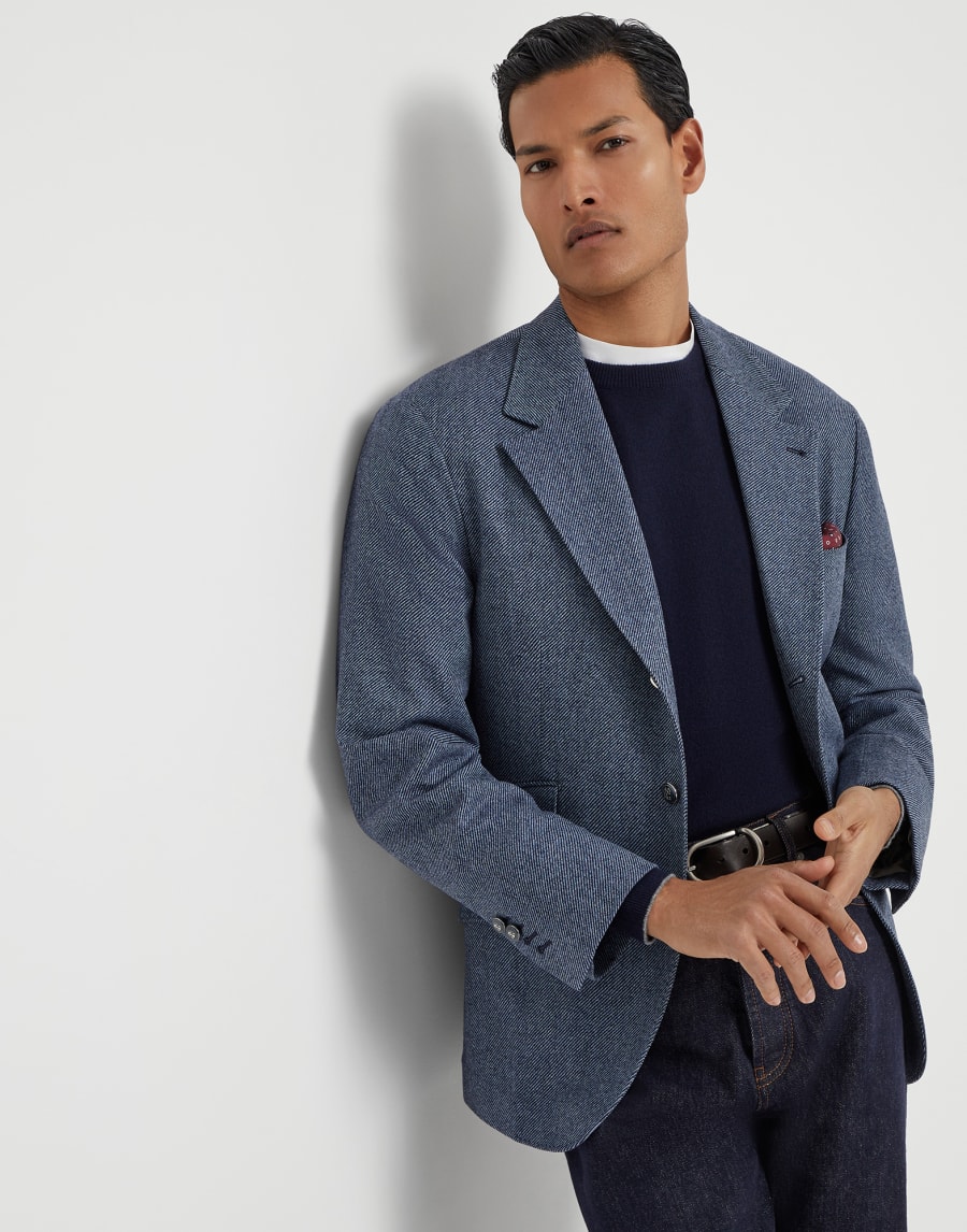 Cashmere sweater Navy Blue Man - Brunello Cucinelli