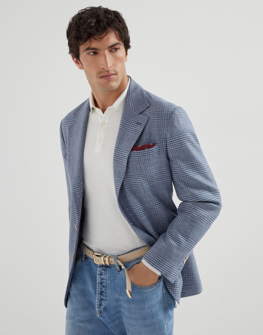 Polo in maglia leggera Panama Uomo - Brunello Cucinelli