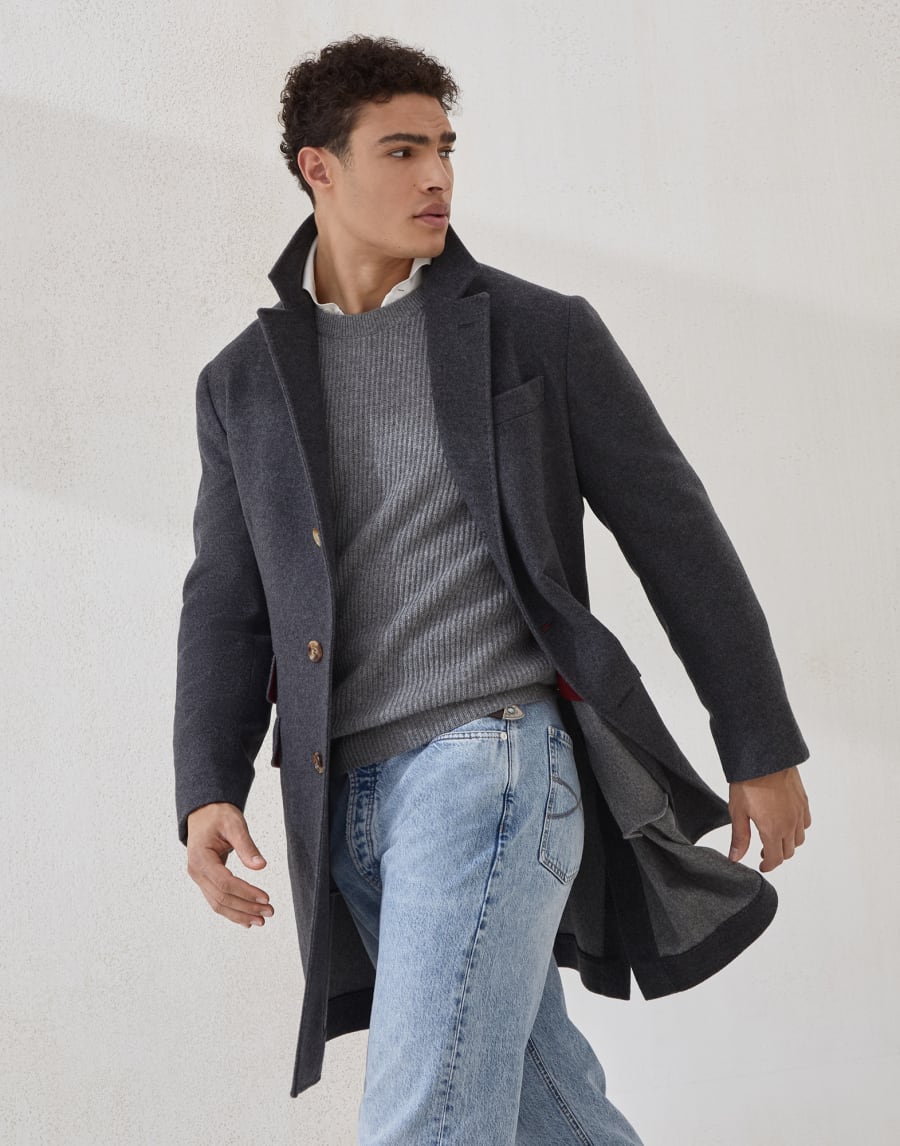Maglia in cashmere Grigio Scuro Uomo - Brunello Cucinelli