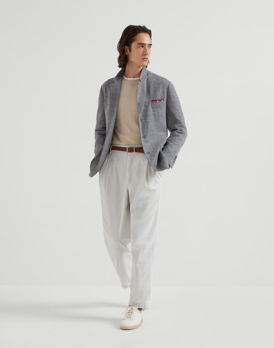 Sweatshirt-style sweater Sand Man - Brunello Cucinelli