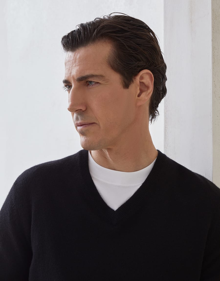 Cashmere sweater Black Man - Brunello Cucinelli