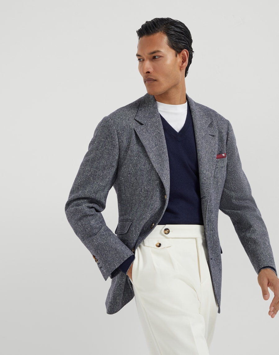 Maglia in cashmere Blu Navy Uomo - Brunello Cucinelli