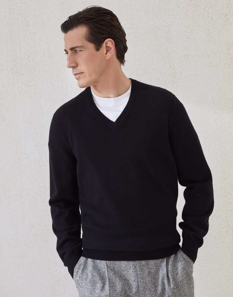 Maglia in cashmere Nero Uomo - Brunello Cucinelli