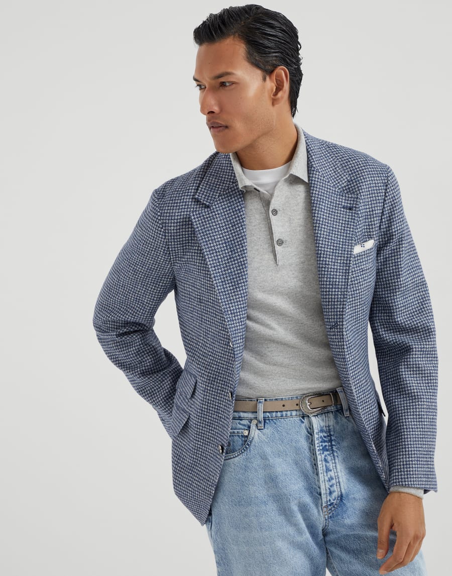 Polo-style sweater Light Grey Man - Brunello Cucinelli