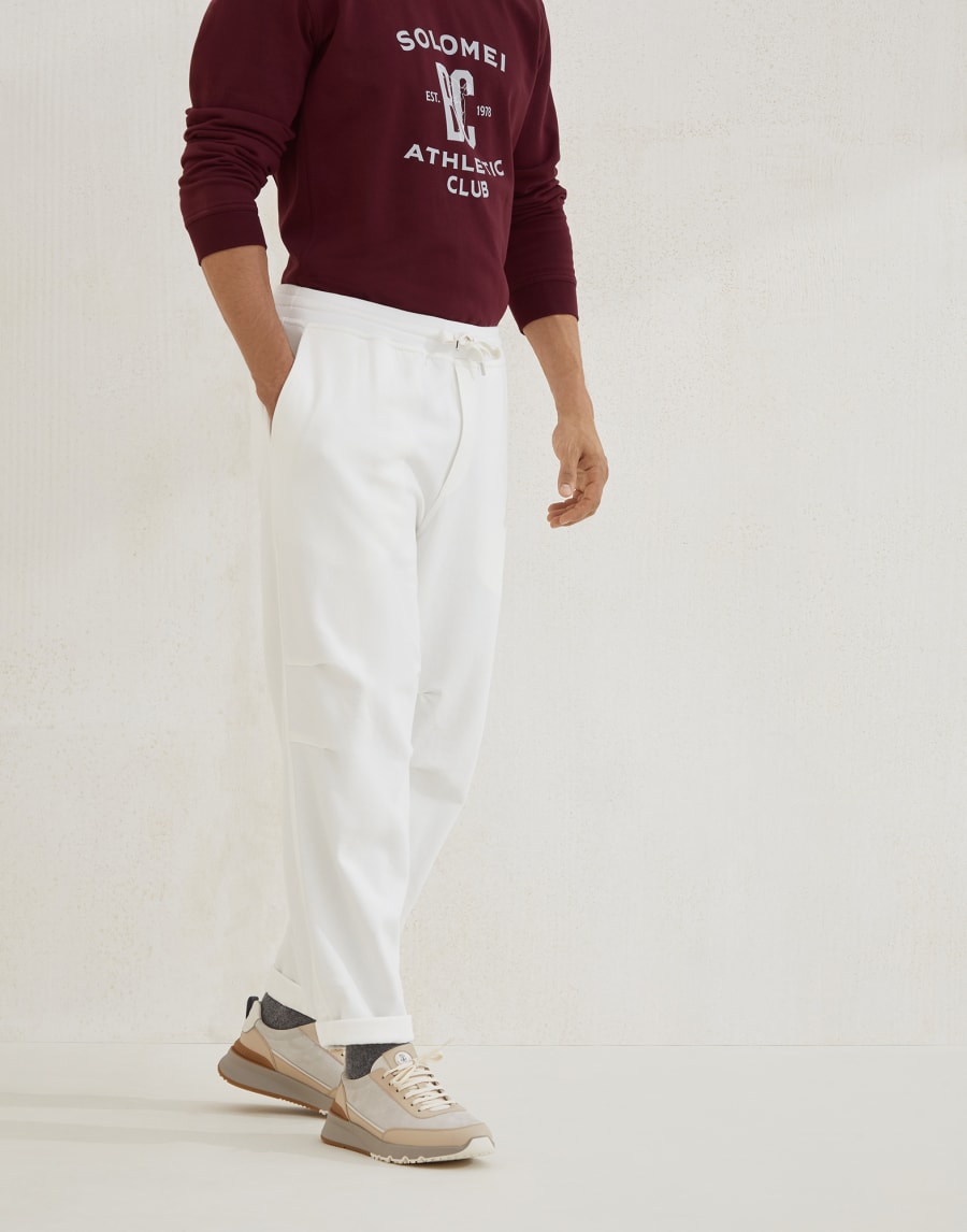 French terry trousers Off-White Man - Brunello Cucinelli