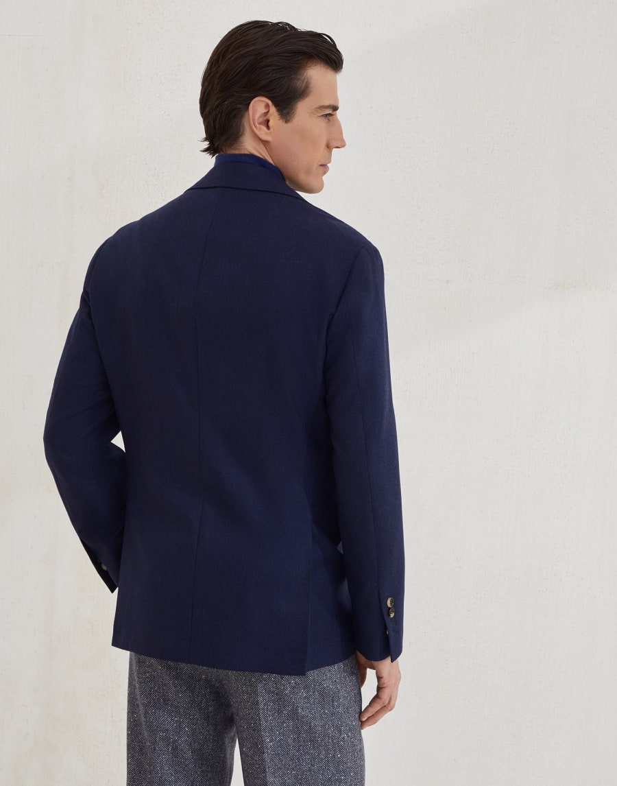 Deconstructed blazer Marine Blue Man - Brunello Cucinelli