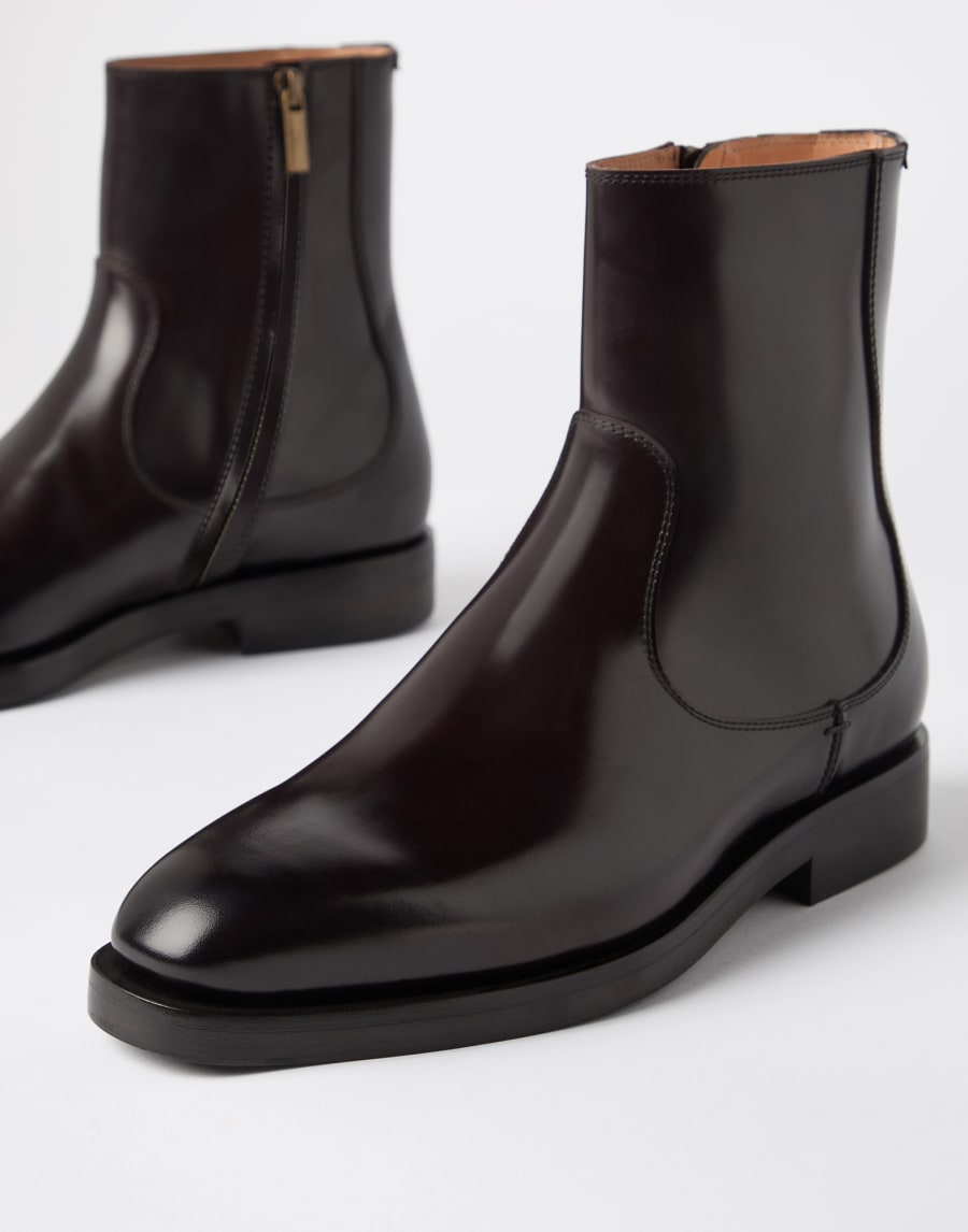 카프스킨 부츠 브라운 남성 - Brunello Cucinelli