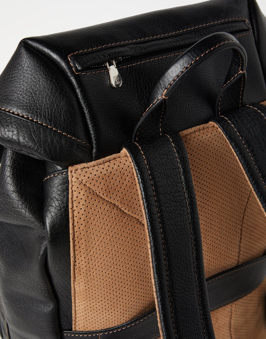 Leisure backpack Black Man - Brunello Cucinelli