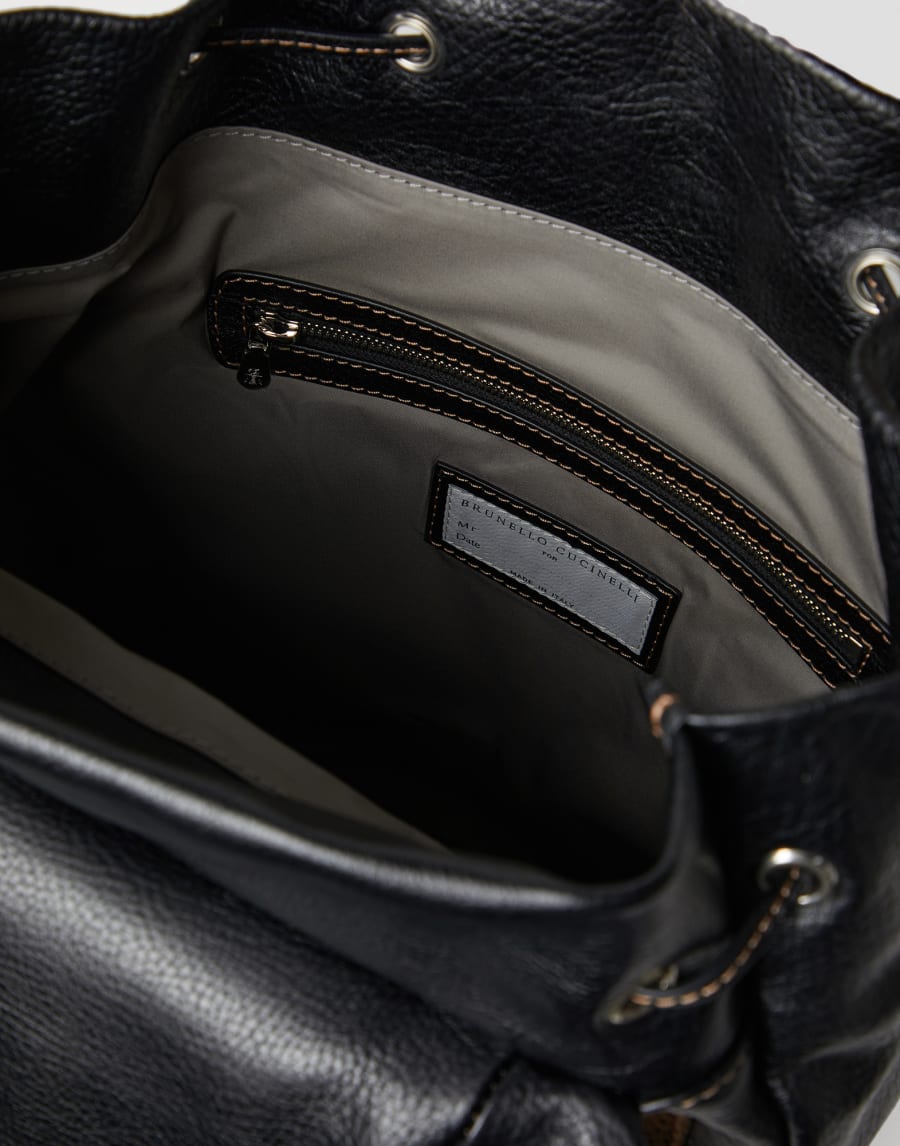 Leisure backpack Black Man - Brunello Cucinelli