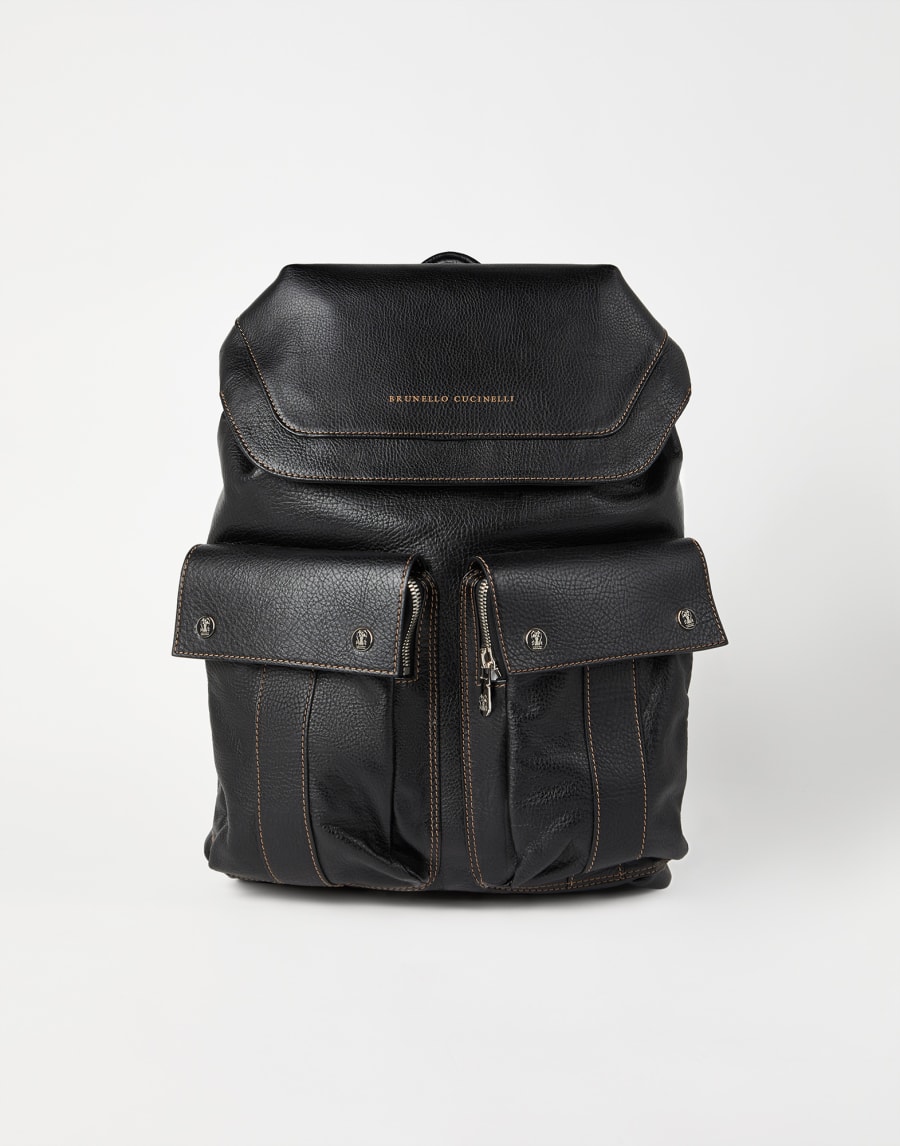Leisure backpack Black Man - Brunello Cucinelli