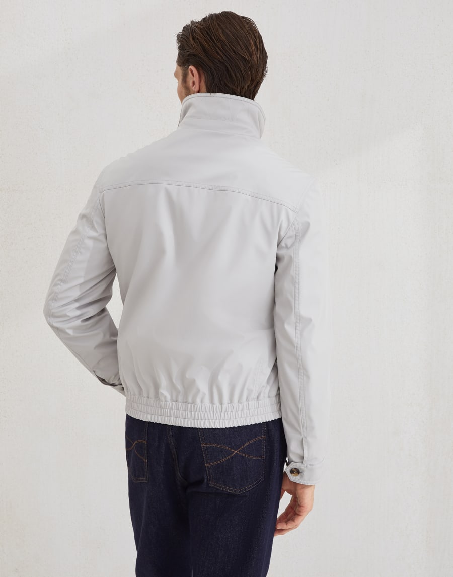 Nylon bomber jacket Ivory Man - Brunello Cucinelli
